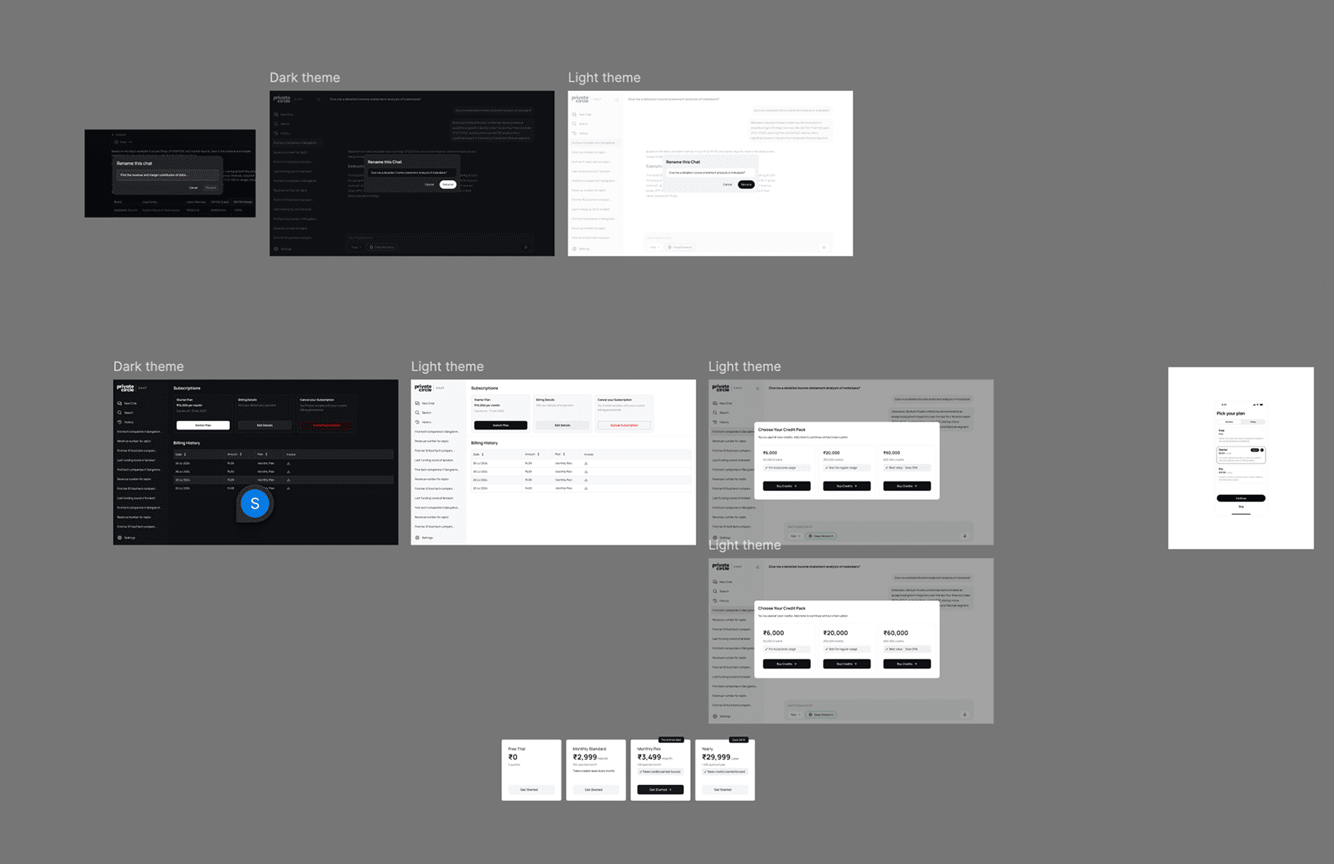 Search results and structured list designs