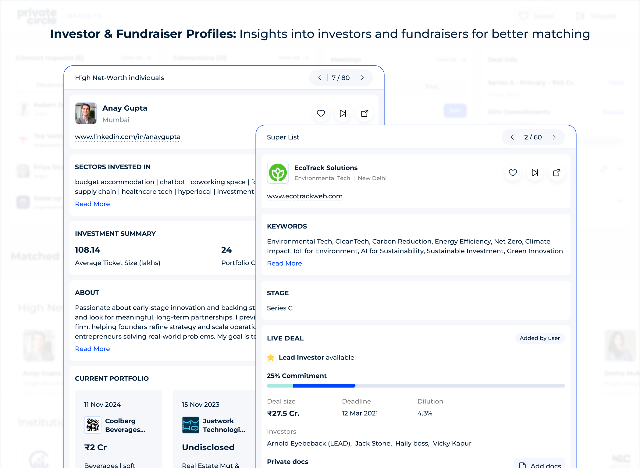 Investor Dashboard